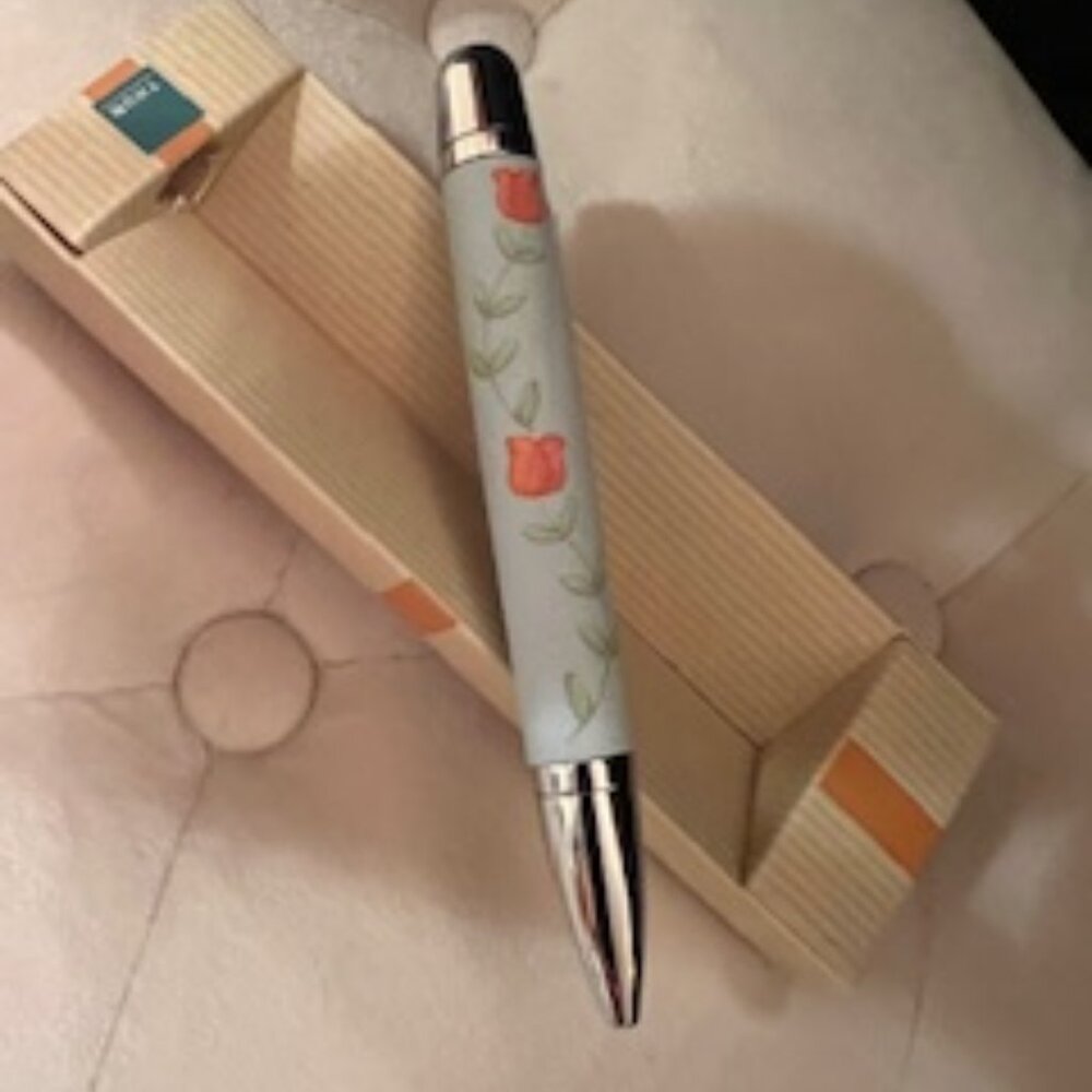 Thun Ballpoint Pen Regalo 2 Country with Tulips H2753E02 New w Tags & Org Box